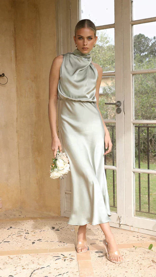 Lanna - Glänzendes Maxileid | Elegantes Abendkleid | Schick