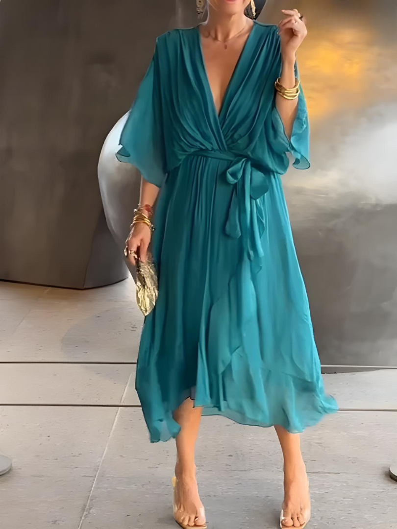 Zari - Langes elegantes Sommerkleid