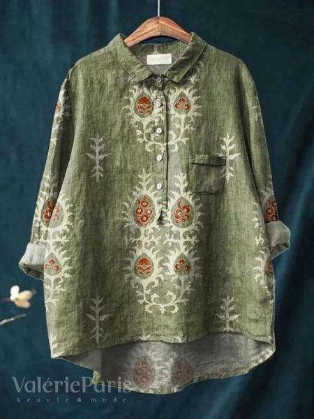 Lilly Elegante Geblümte Bluse