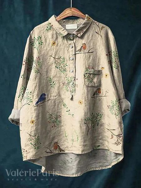 Lilly Elegante Geblümte Bluse