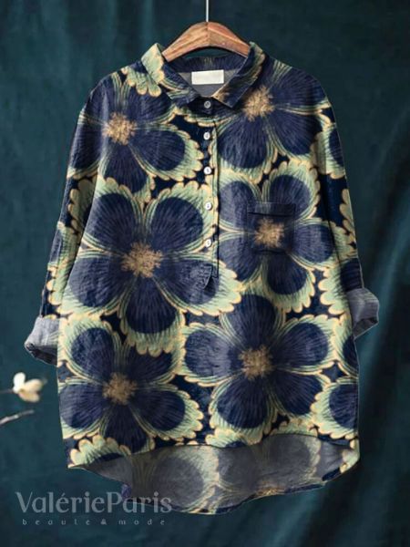 Lilly Elegante Geblümte Bluse