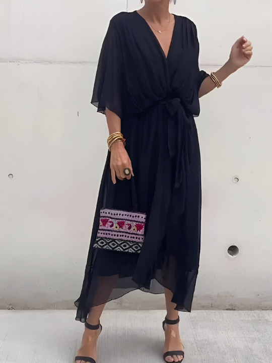 Zari - Langes elegantes Sommerkleid
