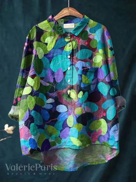 Lilly Elegante Geblümte Bluse