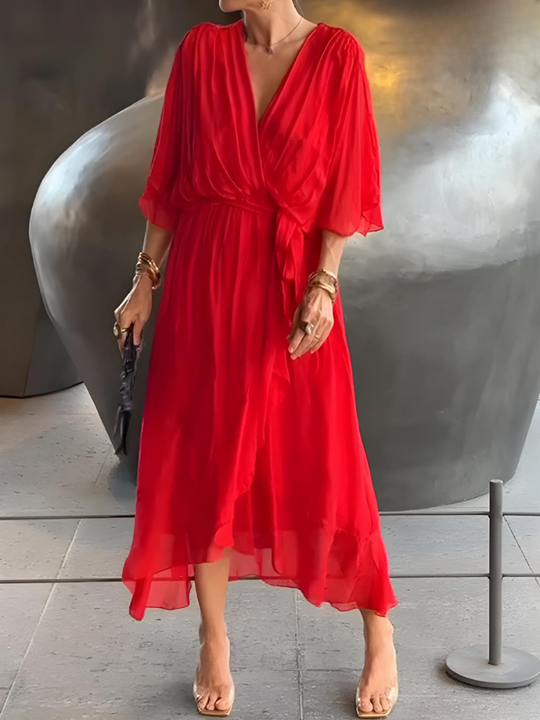 Zari - Langes elegantes Sommerkleid