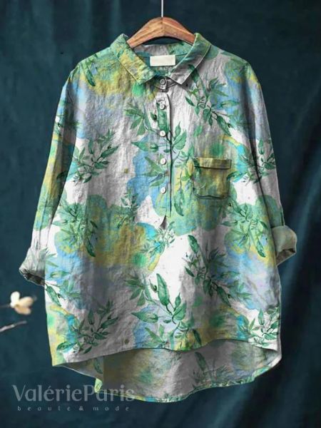 Lilly Elegante Geblümte Bluse