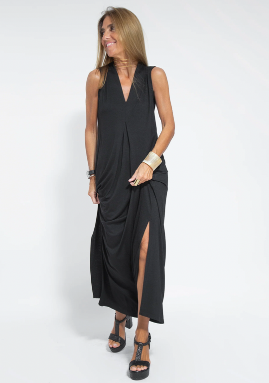 Solana - Ensemble bestehend aus einem langen, figurformenden Kleid und einer Weste