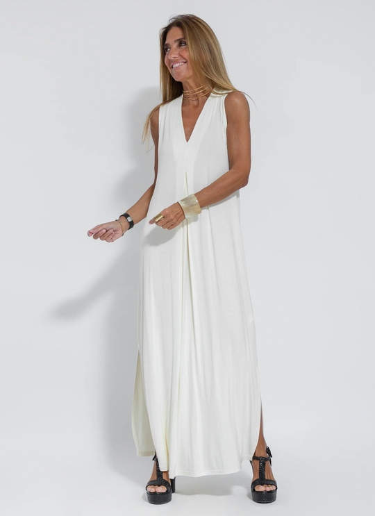 Solana - Ensemble bestehend aus einem langen, figurformenden Kleid und einer Weste