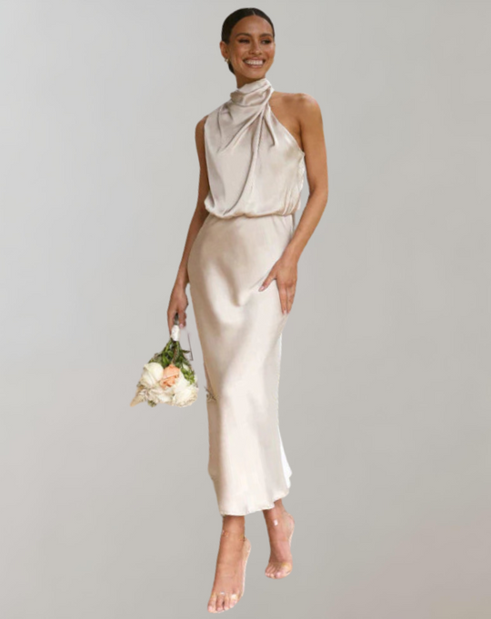 Lanna - Glänzendes Maxileid | Elegantes Abendkleid | Schick