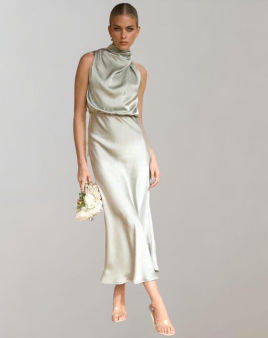 Lanna - Glänzendes Maxileid | Elegantes Abendkleid | Schick
