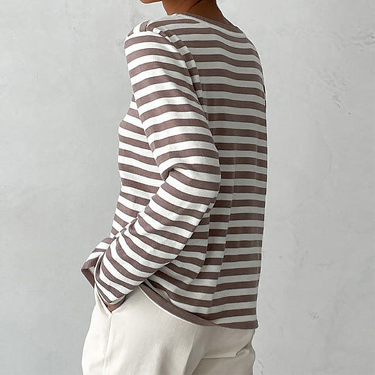 Evangeline™️ | Schicke Winterwärme | Gestreifter Pullover