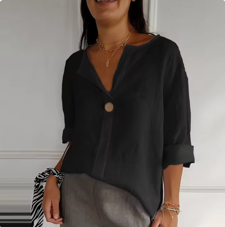 Lara Leichtes Baumwoll-Leinen Hemd
