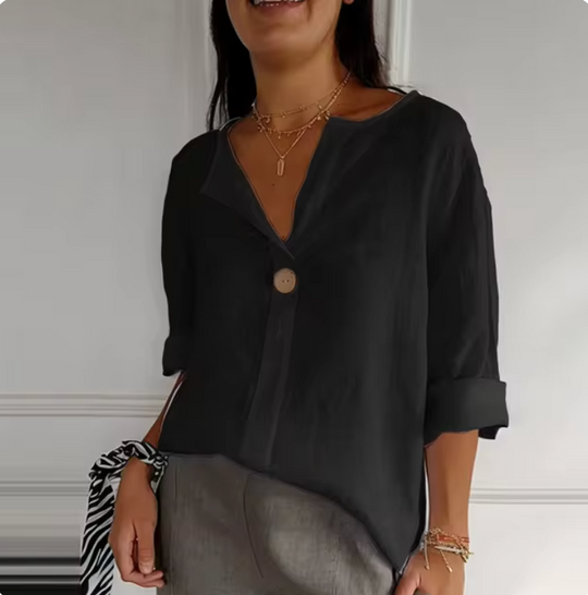 Lara Leichtes Baumwoll-Leinen Hemd
