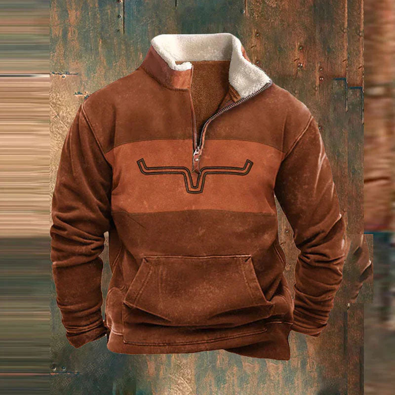 Logan Stilvoller Reissverschluss-Pullover