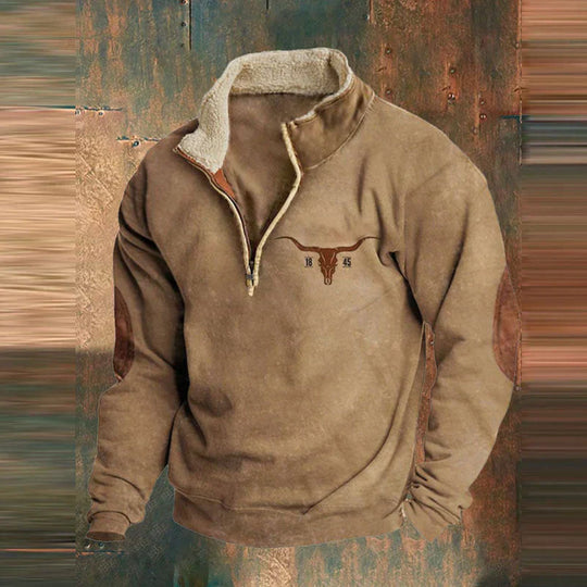 Logan Stilvoller Reissverschluss-Pullover