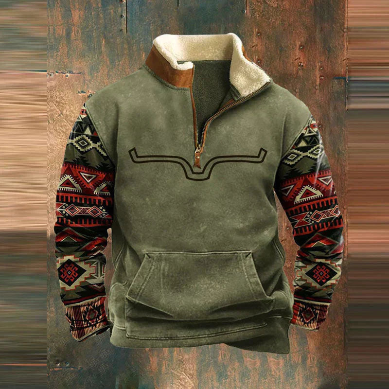Logan Stilvoller Reissverschluss-Pullover