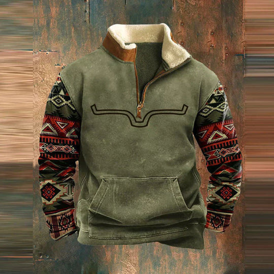 Logan Stilvoller Reissverschluss-Pullover
