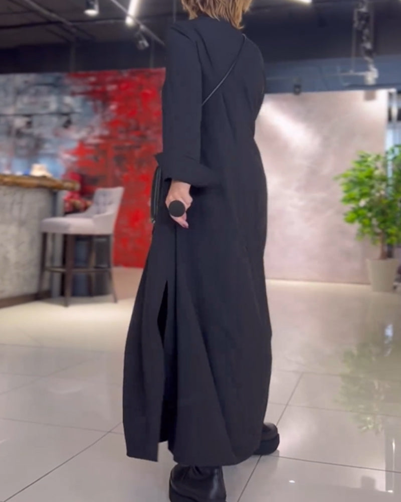 Veya - langes Kleid mit Seitenschlitz