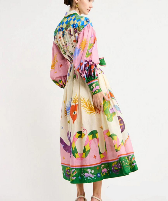 Soyraya - Maxi Italienisches Kleid