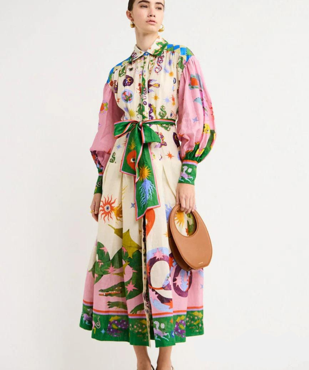 Soyraya - Maxi Italienisches Kleid