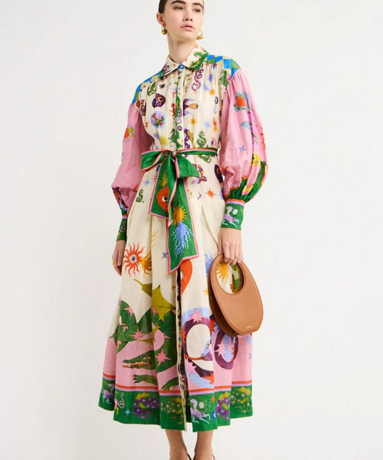 Soyraya - Maxi Italienisches Kleid