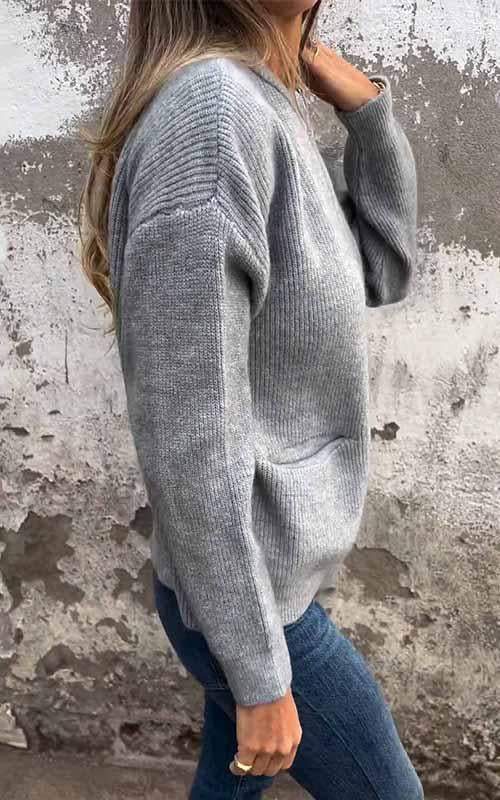 Regina - Kuschelige ZIp-Strickjacke