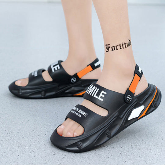 HEIßER VERKAUF-30% Rabatt Klobige, gepolsterte Sandalen mit schwammartigem Griff